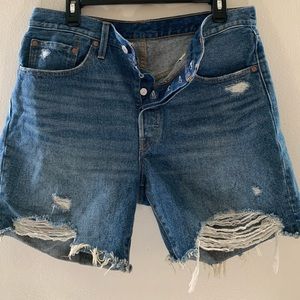 Levi’s Long 501 Denim Shorts Sz 31